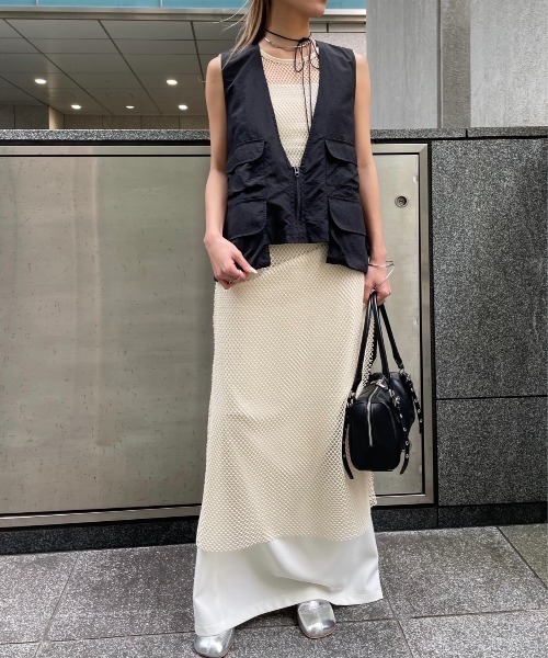 AIC.（エーアイシー）の「アウトポケットナイロンベスト（ベスト・レディース・ブラック・FREE）」の9枚目の写真