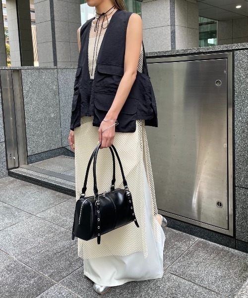 AIC.（エーアイシー）の「アウトポケットナイロンベスト（ベスト・レディース・ブラック・FREE）」の10枚目の写真