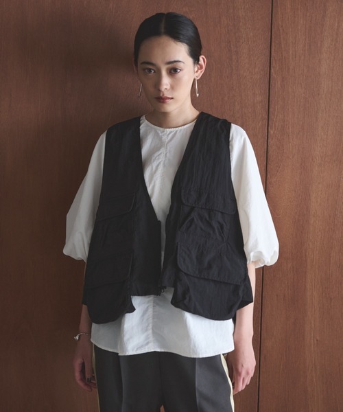 セール】アウトポケットナイロンベスト（ベスト）｜AIC.（エーアイシー