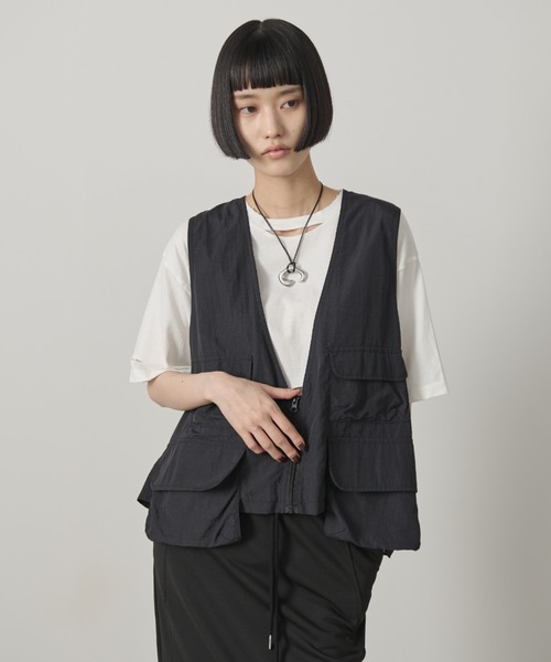 セール】アウトポケットナイロンベスト（ベスト）｜AIC.（エーアイシー