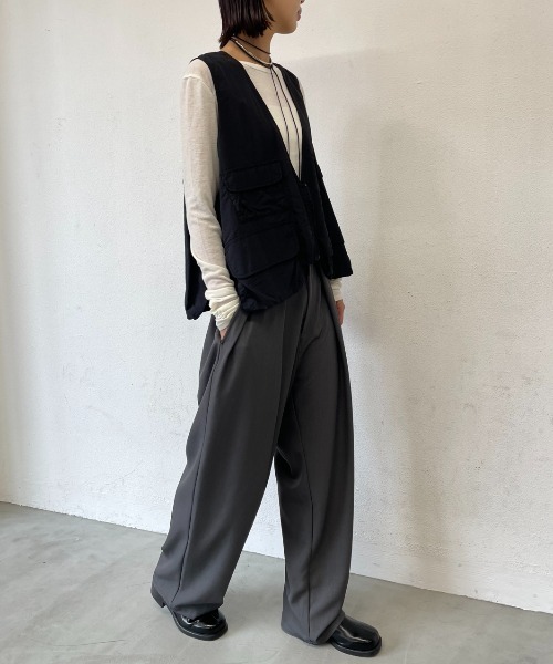 セール】アウトポケットナイロンベスト（ベスト）｜AIC.（エーアイシー