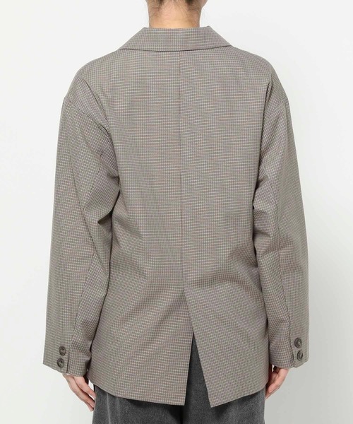 LAKOLE（ラコレ）の「チェックダブルジャケット / 592862（テーラードジャケット・レディース・ブラック/ブラウン/ベージュ・FREE）」の7枚目の写真