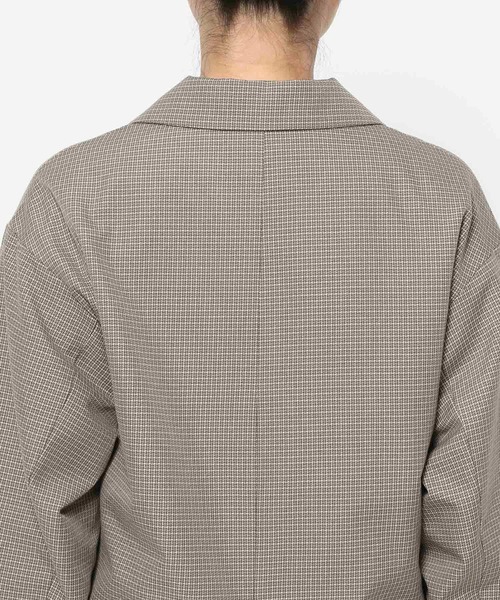 LAKOLE（ラコレ）の「チェックダブルジャケット / 592862（テーラードジャケット・レディース・ブラック/ブラウン/ベージュ・FREE）」の12枚目の写真