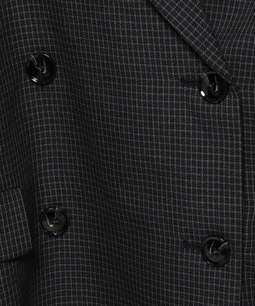 LAKOLE（ラコレ）の「チェックダブルジャケット / 592862（テーラードジャケット・レディース・ブラック/ブラウン/ベージュ・FREE）」の15枚目の写真