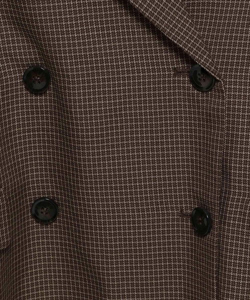 LAKOLE（ラコレ）の「チェックダブルジャケット / 592862（テーラードジャケット・レディース・ブラック/ブラウン/ベージュ・FREE）」の16枚目の写真