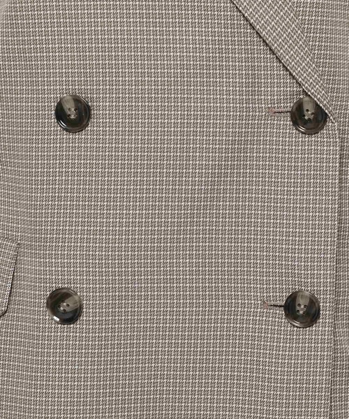 LAKOLE（ラコレ）の「チェックダブルジャケット / 592862（テーラードジャケット・レディース・ブラック/ブラウン/ベージュ・FREE）」の17枚目の写真