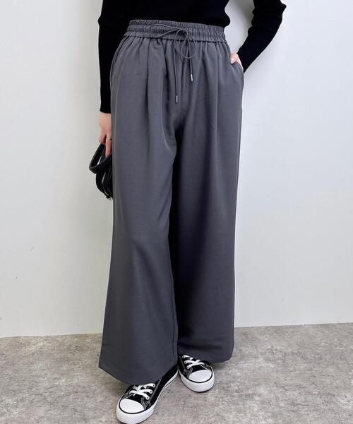 INGNI（イング）の「イージーワイドパンツ（その他パンツ・レディース・チャコールグレー/ブラウン/ブラック・FREE）」の10枚目の写真