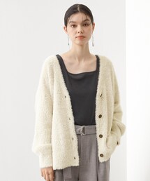 THE SHOP TK  | 【ふわふわあったか】フェザーカーディガン(カーディガン/ボレロ)