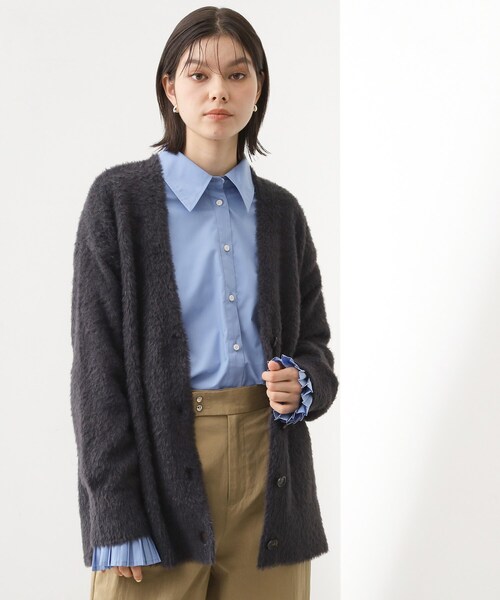 THE SHOP TK （ザ ショップ ティーケー ）の「【ふわふわあったか】フェザーカーディガン（カーディガン/ボレロ・レディース・アイボリー/ブルー/スミクロ/オレンジ・12/13）」の6枚目の写真