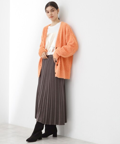 THE SHOP TK （ザ ショップ ティーケー ）の「【ふわふわあったか】フェザーカーディガン（カーディガン/ボレロ・レディース・アイボリー/ブルー/スミクロ/オレンジ・12/13）」の11枚目の写真