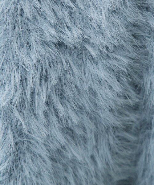 THE SHOP TK （ザ ショップ ティーケー ）の「【ふわふわあったか】フェザーカーディガン（カーディガン/ボレロ・レディース・アイボリー/ブルー/スミクロ/オレンジ・12/13）」の16枚目の写真