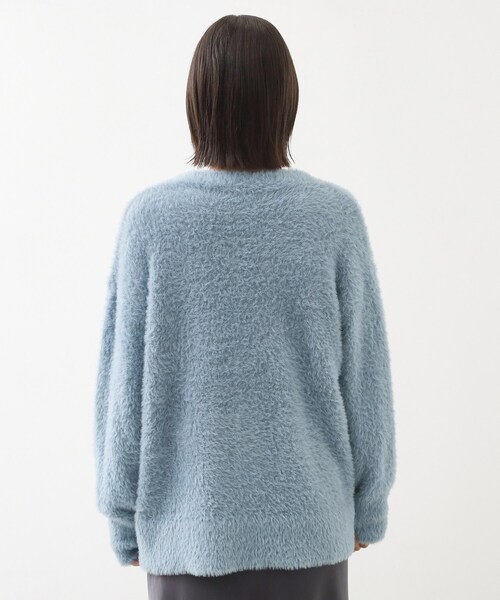 THE SHOP TK （ザ ショップ ティーケー ）の「【ふわふわあったか】フェザーカーディガン（カーディガン/ボレロ・レディース・アイボリー/ブルー/スミクロ/オレンジ・12/13）」の19枚目の写真