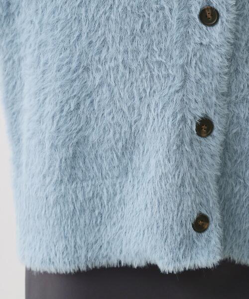 THE SHOP TK （ザ ショップ ティーケー ）の「【ふわふわあったか】フェザーカーディガン（カーディガン/ボレロ・レディース・アイボリー/ブルー/スミクロ/オレンジ・12/13）」の22枚目の写真