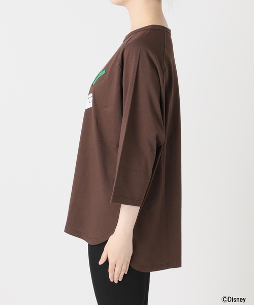 JOURNAL STANDARD（ジャーナルスタンダード）の「【一部店舗＋WEB限定】MICKEY /  JSラグランTEE（Tシャツ/カットソー・レディース・アイボリー/ブラウン・FREE）」の19枚目の写真