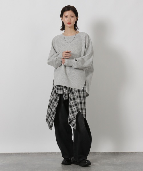 LAKOLE（ラコレ）の「ダンボールスウェッティー / 594733（Tシャツ/カットソー・レディース・ブラック/パープル/グレー/サンドグレー・FREE）」の12枚目の写真