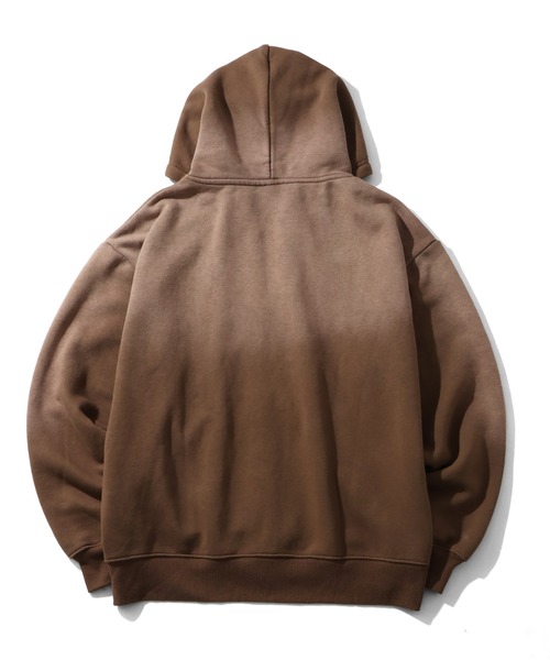 THRASHER（スラッシャー）の「【THRASHER/スラッシャー】裏起毛 ヴィンテージライクフェード加工 アップリケ刺繍 ダブルジップアップパーカー（パーカー・メンズ・ブラック/ブラウン/ピンク・M/L/XL）」の22枚目の写真