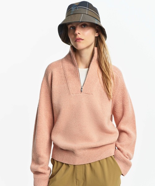 エーグル（AIGLE）/ウールブレンド ハーフジップニットセーター セール】ウールブレンド ハーフジップニットセーター（ニット/セーター