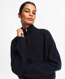 AIGLE | ウールブレンド ハーフジップニットセーター(ニット/セーター)