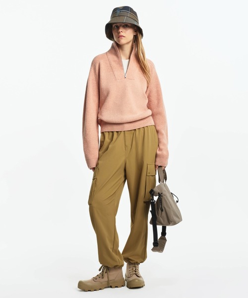 AIGLE（エーグル）の「ウールブレンド ハーフジップニットセーター（ニット/セーター・レディース・オフホワイト/ピンク/ダークネイビー・L/M/XS/S）」の13枚目の写真