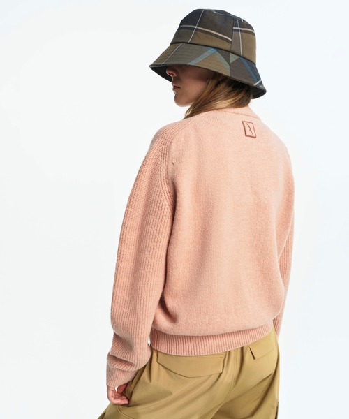 AIGLE（エーグル）の「ウールブレンド ハーフジップニットセーター（ニット/セーター・レディース・オフホワイト/ピンク/ダークネイビー・L/M/XS/S）」の14枚目の写真