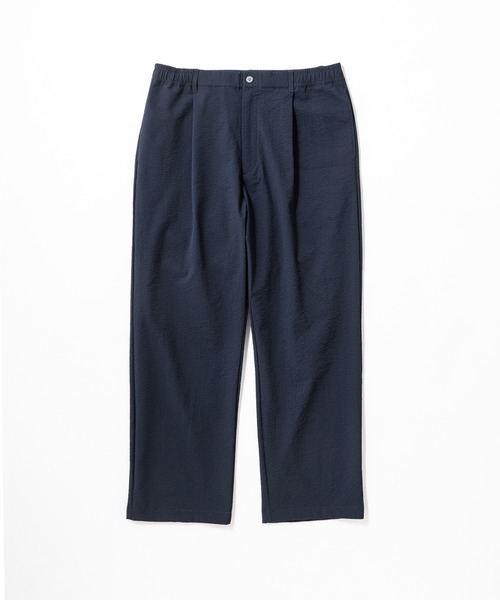 M's]TUCK LONG PANTS SEERSUCKER/タックロングパンツ シアサッカー