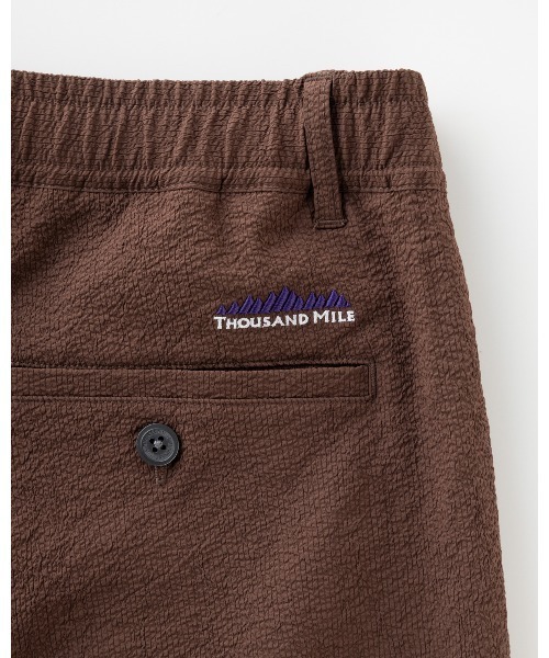 THOUSAND MILE（サウザンドマイル）の「[M's]TUCK LONG PANTS SEERSUCKER/タックロングパンツ シアサッカー（その他パンツ・メンズ・ブラウン/ネイビー/ブラック・M/XL/L/S）」の8枚目の写真