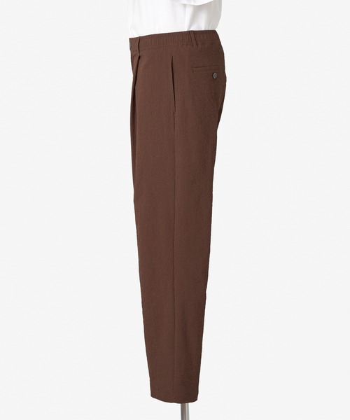 THOUSAND MILE（サウザンドマイル）の「[M's]TUCK LONG PANTS SEERSUCKER/タックロングパンツ シアサッカー（その他パンツ・メンズ・ブラウン/ネイビー/ブラック・M/XL/L/S）」の10枚目の写真