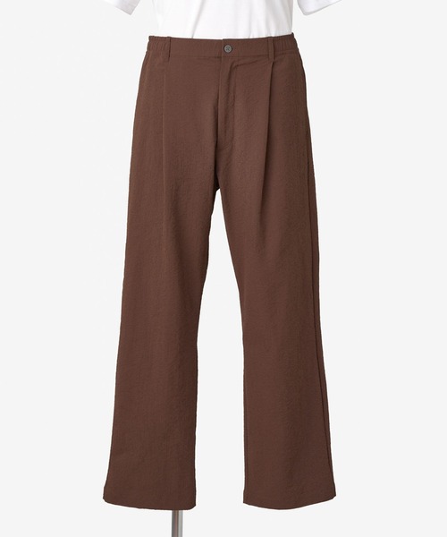 THOUSAND MILE（サウザンドマイル）の「[M's]TUCK LONG PANTS SEERSUCKER/タックロングパンツ シアサッカー（その他パンツ・メンズ・ブラウン/ネイビー/ブラック・M/XL/L/S）」の9枚目の写真