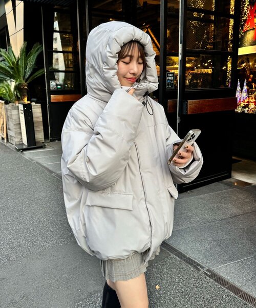 CIAOPANIC（チャオパニック）の「中綿フードハッピージャケット