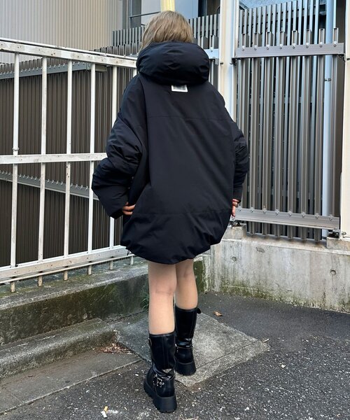 CIAOPANIC（チャオパニック）の「中綿フードハッピージャケット（ブルゾン・レディース・ブルー/カーキ/グレー/ブラック/チャコールグレー・MEDIUM/LARGE）」の14枚目の写真