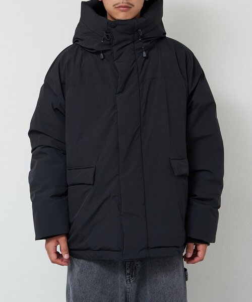 ※464新品 チャオパニック　フード付き　中綿ジャケット　ウール　Mサイズ　カーキ　パデッドジャケット　CIAOPANIC