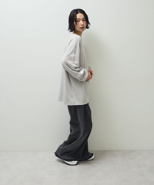 Sugar spoon（シュガースプーン）の「・SUGAR SPOON スポーツロゴptロンTEE（Tシャツ/カットソー・レディース・ライトグレー/オフホワイト/ブラック・FREE）」の22枚目の写真