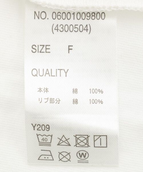 Sugar spoon（シュガースプーン）の「・SUGAR SPOON スポーツロゴptロンTEE（Tシャツ/カットソー・レディース・ライトグレー/オフホワイト/ブラック・FREE）」の13枚目の写真