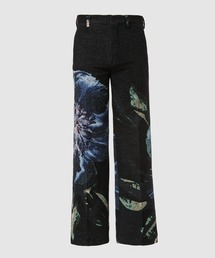 パンツ 15aw DRIES VAN NOTEN layered pants DRIES VAN NOTEN ドリスヴァンノッテン 2019AW ストライプワイド