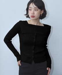 オフショルダー」に該当するトップス（ブラック/黒色系）ファッション