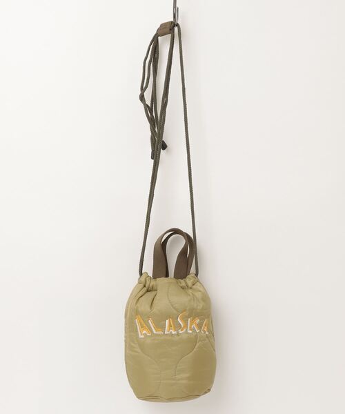 HOUSTON（ヒューストン）の「【UT205】【HOUSTON/ヒューストン】EMB QUILTING EFFECT BAG 6846『ALASKA』（ハンドバッグ・メンズ・ブラック/オリーブドラブ・FREE）」の18枚目の写真