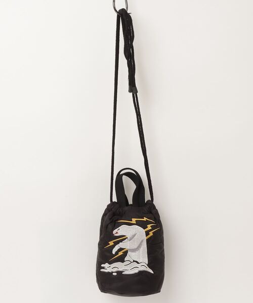 HOUSTON（ヒューストン）の「【UT205】【HOUSTON/ヒューストン】EMB QUILTING EFFECT BAG 6846『ALASKA』（ハンドバッグ・メンズ・ブラック/オリーブドラブ・FREE）」の14枚目の写真