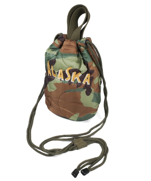 HOUSTON（ヒューストン）の「【UT205】【HOUSTON/ヒューストン】EMB QUILTING EFFECT BAG 6846『ALASKA』（ハンドバッグ・メンズ・ブラック/オリーブドラブ・FREE）」の15枚目の写真