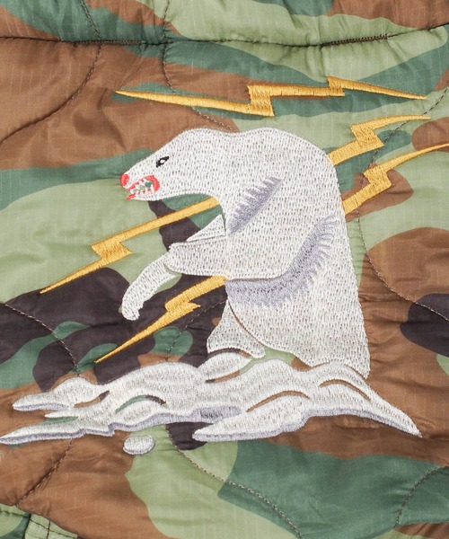 HOUSTON（ヒューストン）の「【UT205】【HOUSTON/ヒューストン】EMB QUILTING EFFECT BAG 6846『ALASKA』（ハンドバッグ・メンズ・ブラック/オリーブドラブ・FREE）」の16枚目の写真