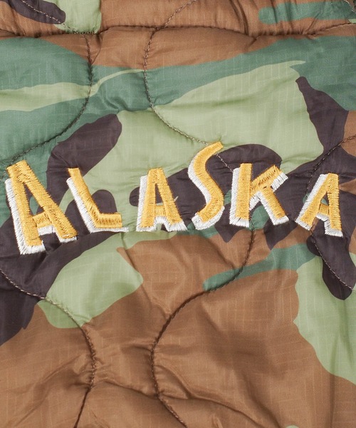 HOUSTON（ヒューストン）の「【UT205】【HOUSTON/ヒューストン】EMB QUILTING EFFECT BAG 6846『ALASKA』（ハンドバッグ・メンズ・ブラック/オリーブドラブ・FREE）」の17枚目の写真