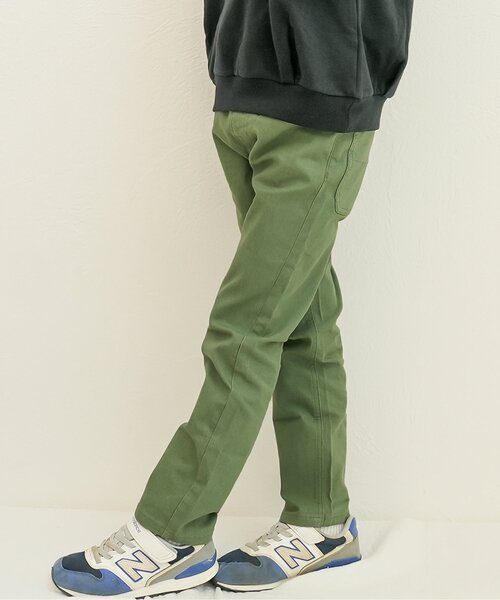 BREEZE（ブリーズ）の「【ストレッチ】すぽ軽テーパードパンツ_ジュニア対応（その他パンツ・キッズ・オレンジ/インディゴブルー/カーキ/ブラック/その他10/キャメル・90/100/110/150/160/120/130/140）」の3枚目の写真