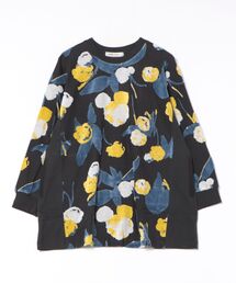 SUPER HAKKA | フラッフィーフラワーベロアジャカードチュニックカットソー(Tシャツ/カットソー)