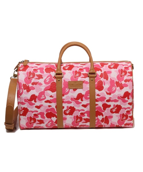 A BATHING APE(アベイシングエイプ)の「ABC CAMO PU OSTRICH BOSTON BAG(ボストンバッグ・メンズ・グリーン/ブルー/ピンク・FREE)」の3枚目の写真