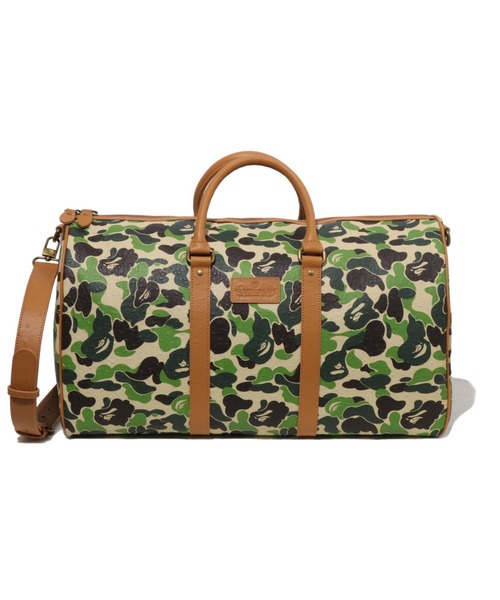 A BATHING APE(アベイシングエイプ)の「ABC CAMO PU OSTRICH BOSTON BAG(ボストンバッグ・メンズ・グリーン/ブルー/ピンク・FREE)」の1枚目の写真