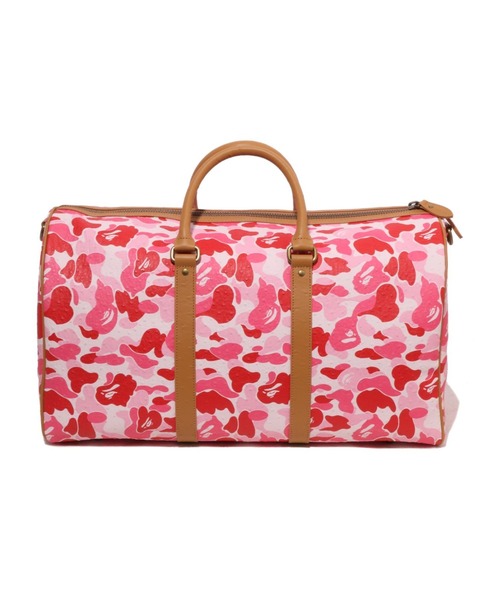 A BATHING APE(アベイシングエイプ)の「ABC CAMO PU OSTRICH BOSTON BAG(ボストンバッグ・メンズ・グリーン/ブルー/ピンク・FREE)」の9枚目の写真