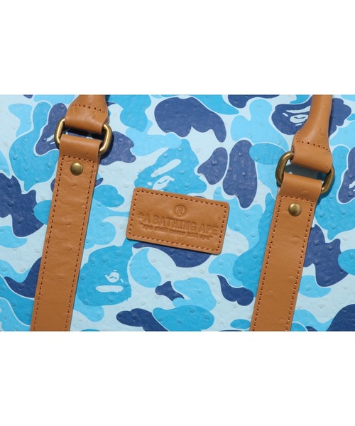 A BATHING APE(アベイシングエイプ)の「ABC CAMO PU OSTRICH BOSTON BAG(ボストンバッグ・メンズ・グリーン/ブルー/ピンク・FREE)」の11枚目の写真