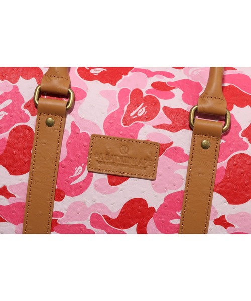 A BATHING APE(アベイシングエイプ)の「ABC CAMO PU OSTRICH BOSTON BAG(ボストンバッグ・メンズ・グリーン/ブルー/ピンク・FREE)」の12枚目の写真