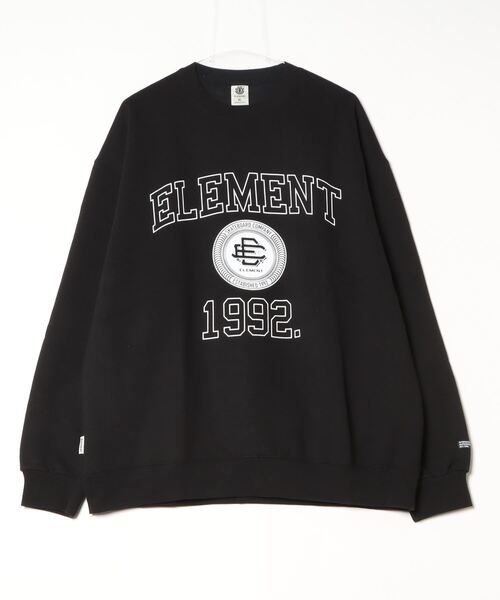 ELEMENT（エレメント）の「エレメント  COLLAGE CREW エクストリームスポーツ スウェットトレーナー（スウェット・メンズ・グレー/ブラック・M/L/LL）」の2枚目の写真