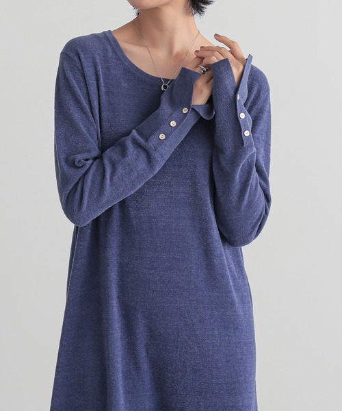for/c(フォーシー)の「ベロア見えニットワンピース【サスティナブル】(ワンピース・レディース・ブラック/パープル・M/L)」の17枚目の写真
