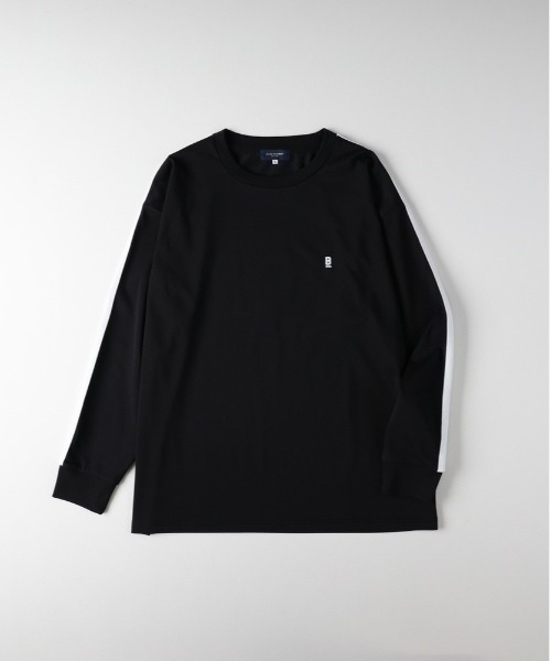 BACK NUMBER】袖ラインロングスリーブTシャツ (カジュアル/クリーン
